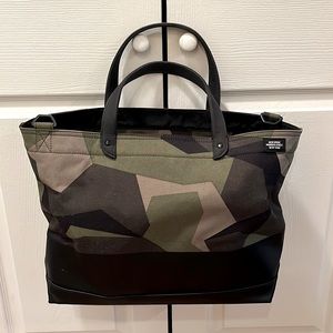 Jack Spade Tote, Green Geo pattern